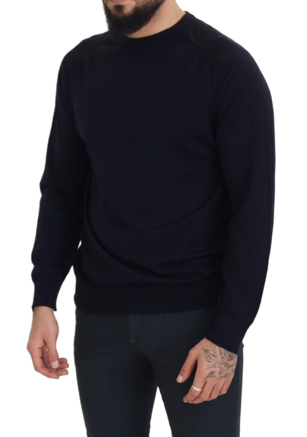 Alpha Studio Black Sweatshirt for Men side view