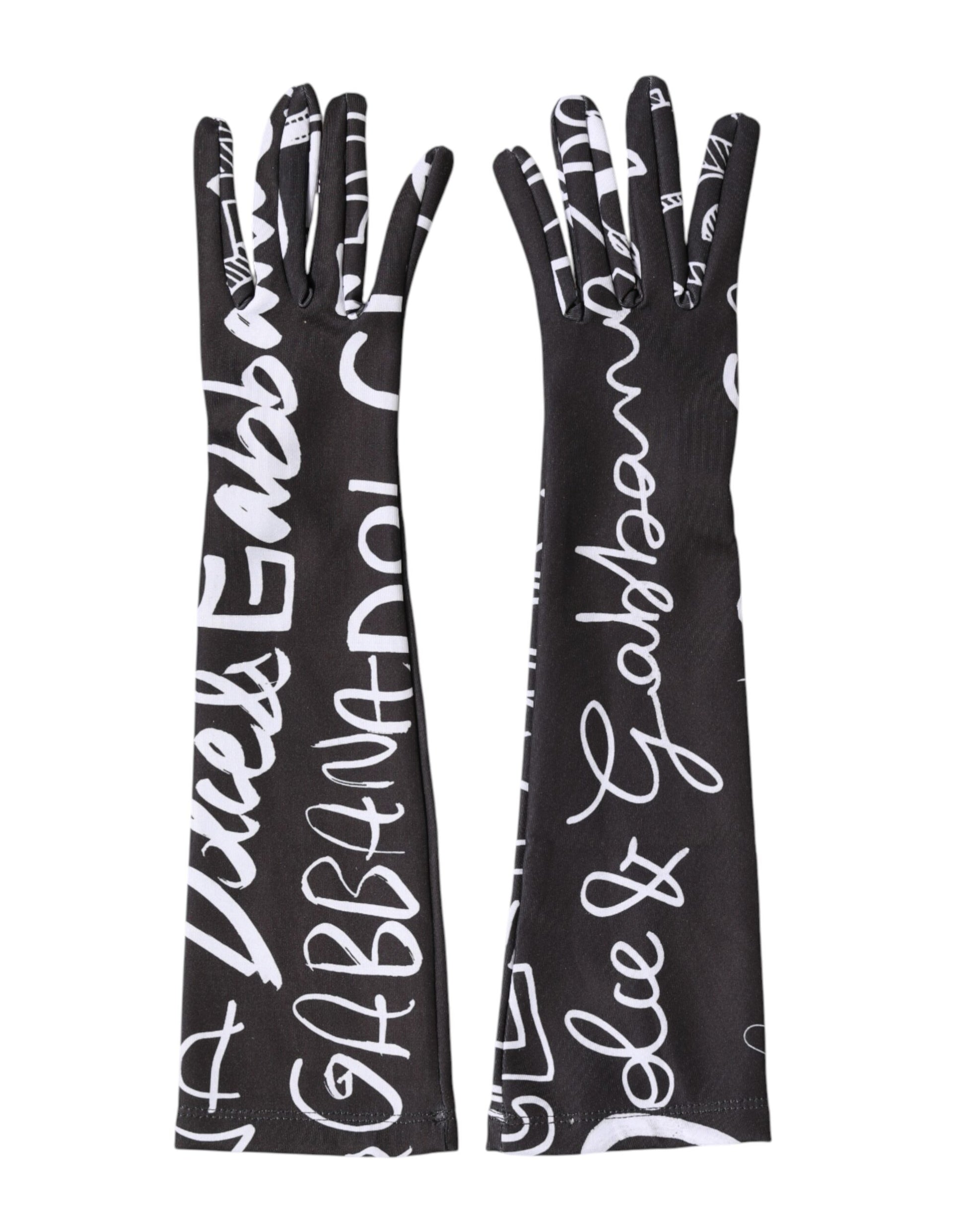 Dolce & Gabbana Black Gloves for Women alternate view
