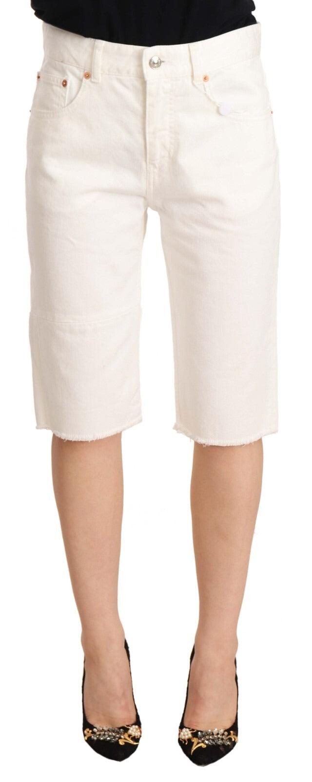Maison Margiela White Bermuda for Women