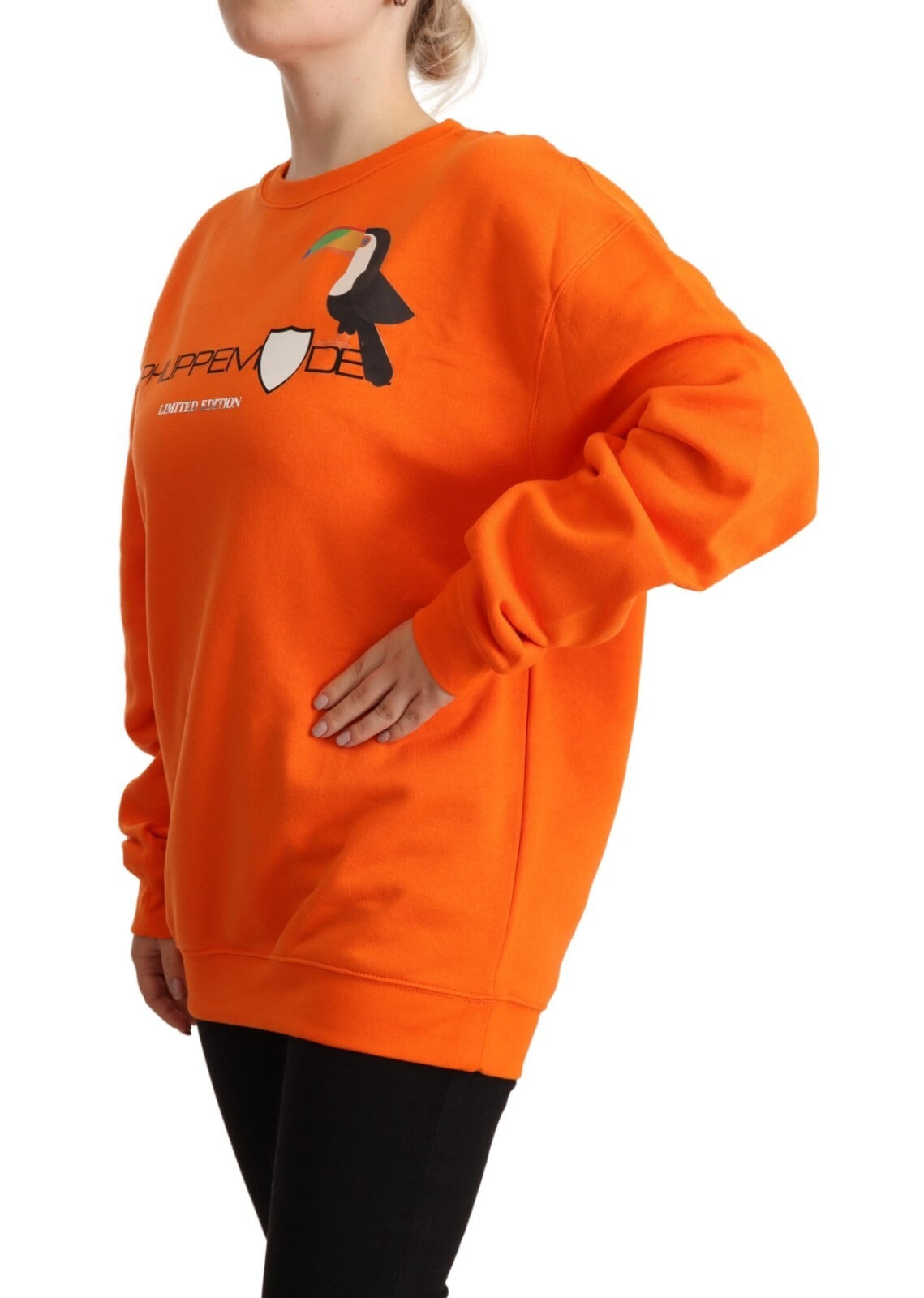Pull-over à manches longues imprimé orange Philippe Model