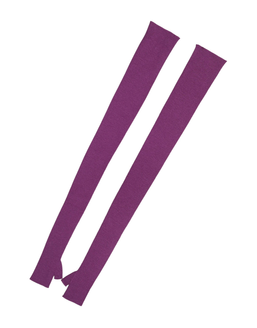 Dolce & Gabbana Purple Wool Fingerless Elbow Length Women One Size Gloves