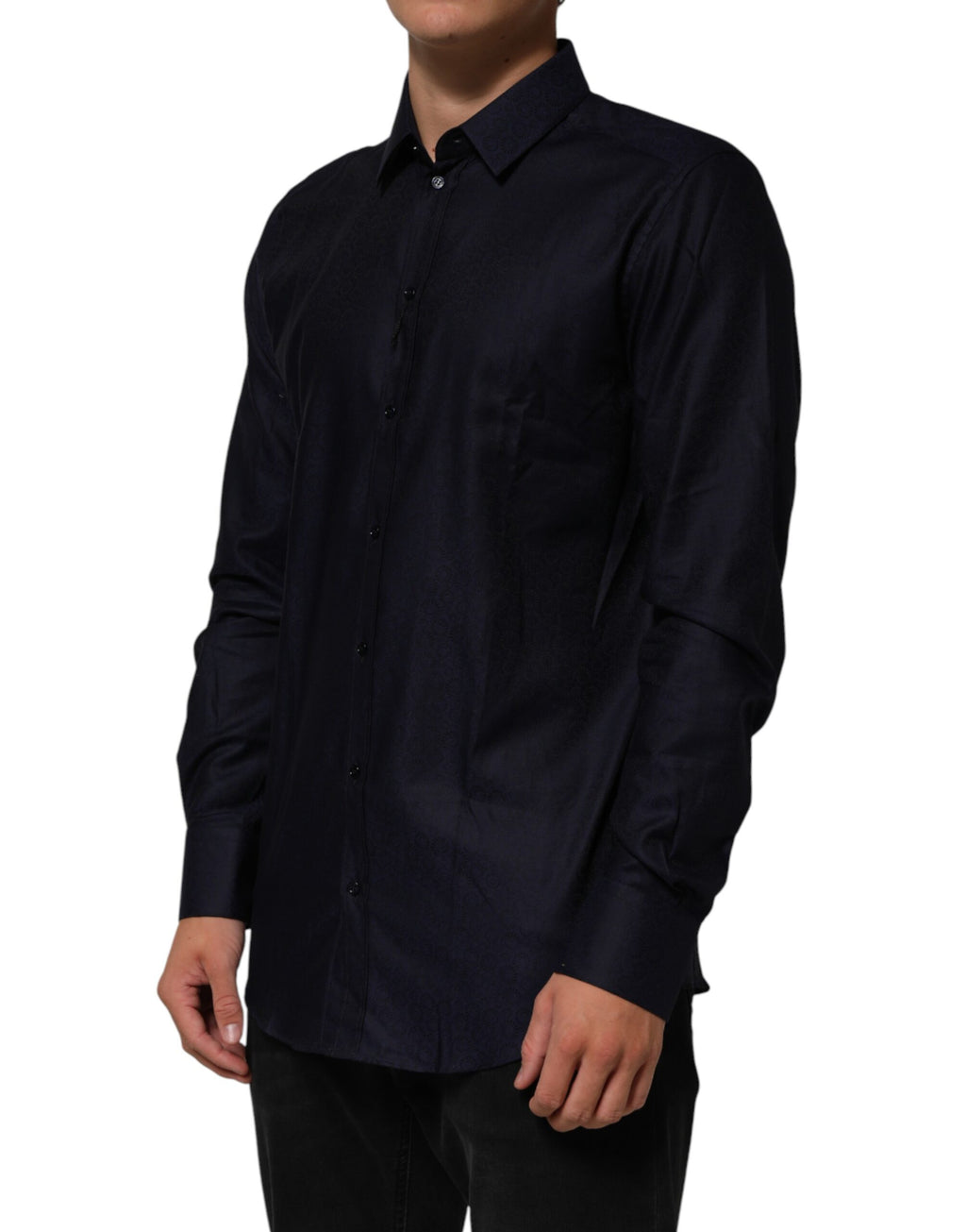 Dolce & Gabbana Blue Dress Shirt for Men detail view