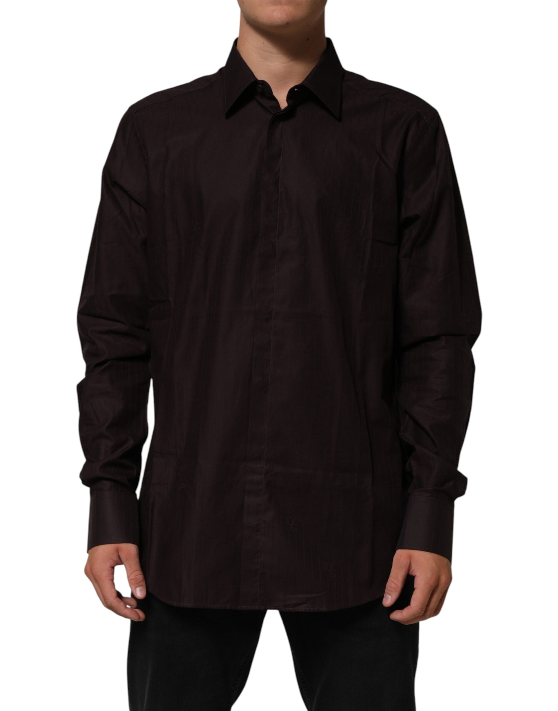 Dolce & Gabbana Brown Dress Shirt for Men alternate view