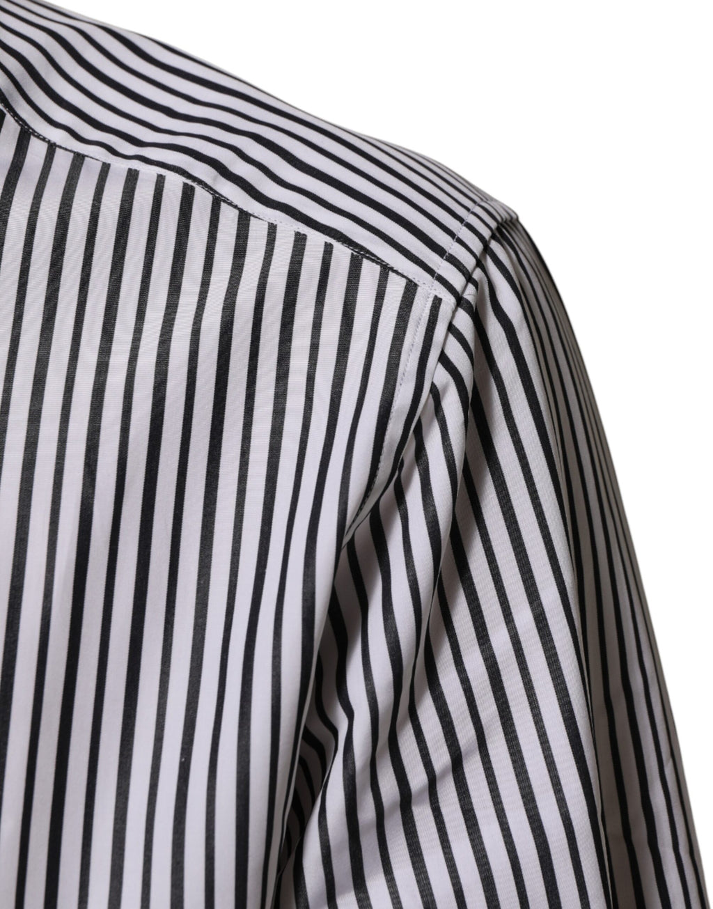 Chemise de smoking Dolce & Gabbana noire à rayures blanches, pour homme, GOLD