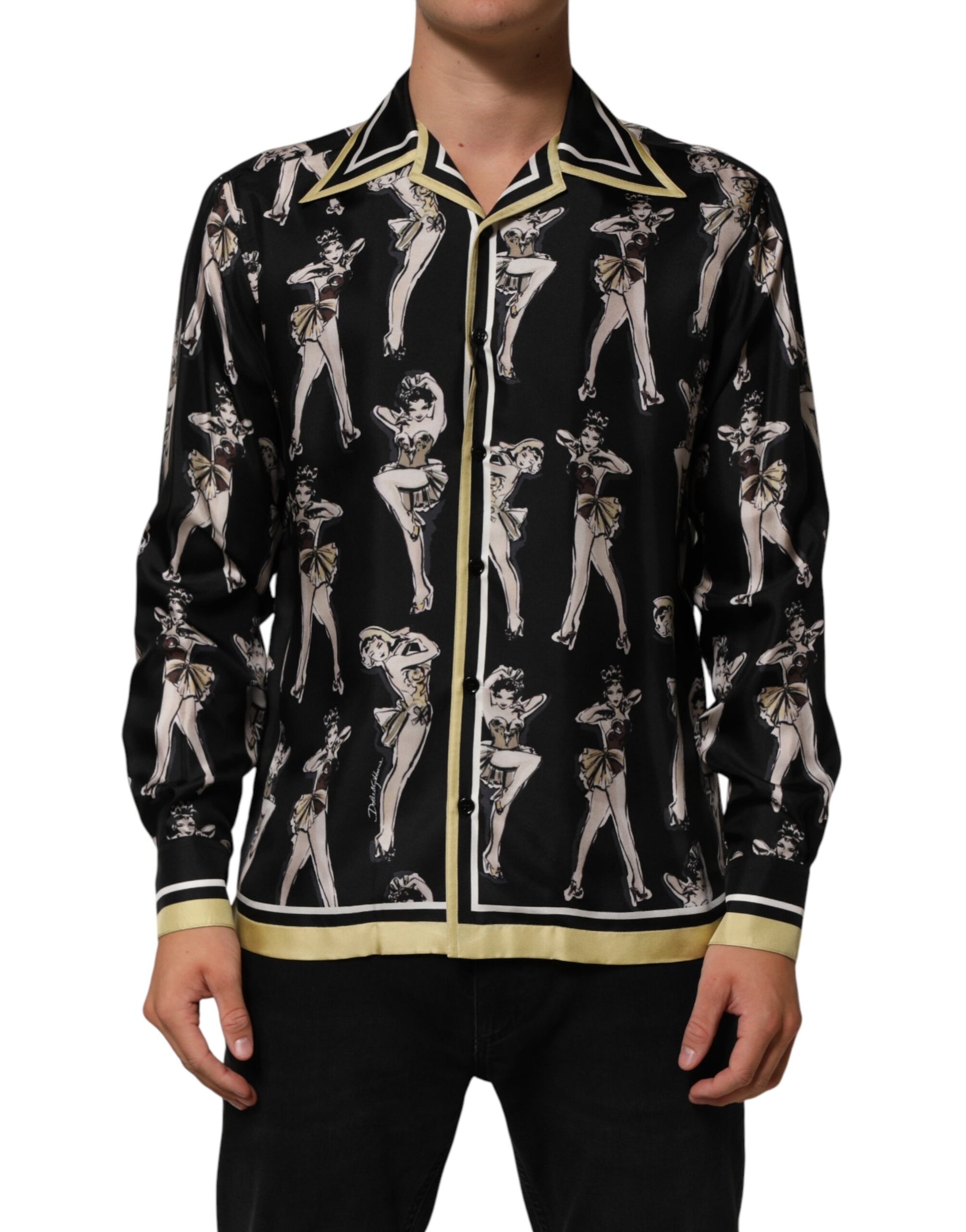 Dolce & Gabbana Black Dress Shirt for Men