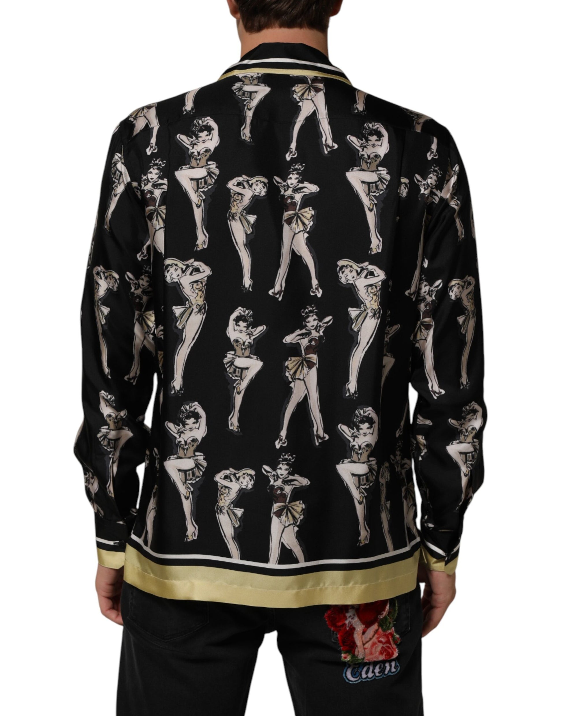 Dolce & Gabbana Black Dress Shirt for Men side view