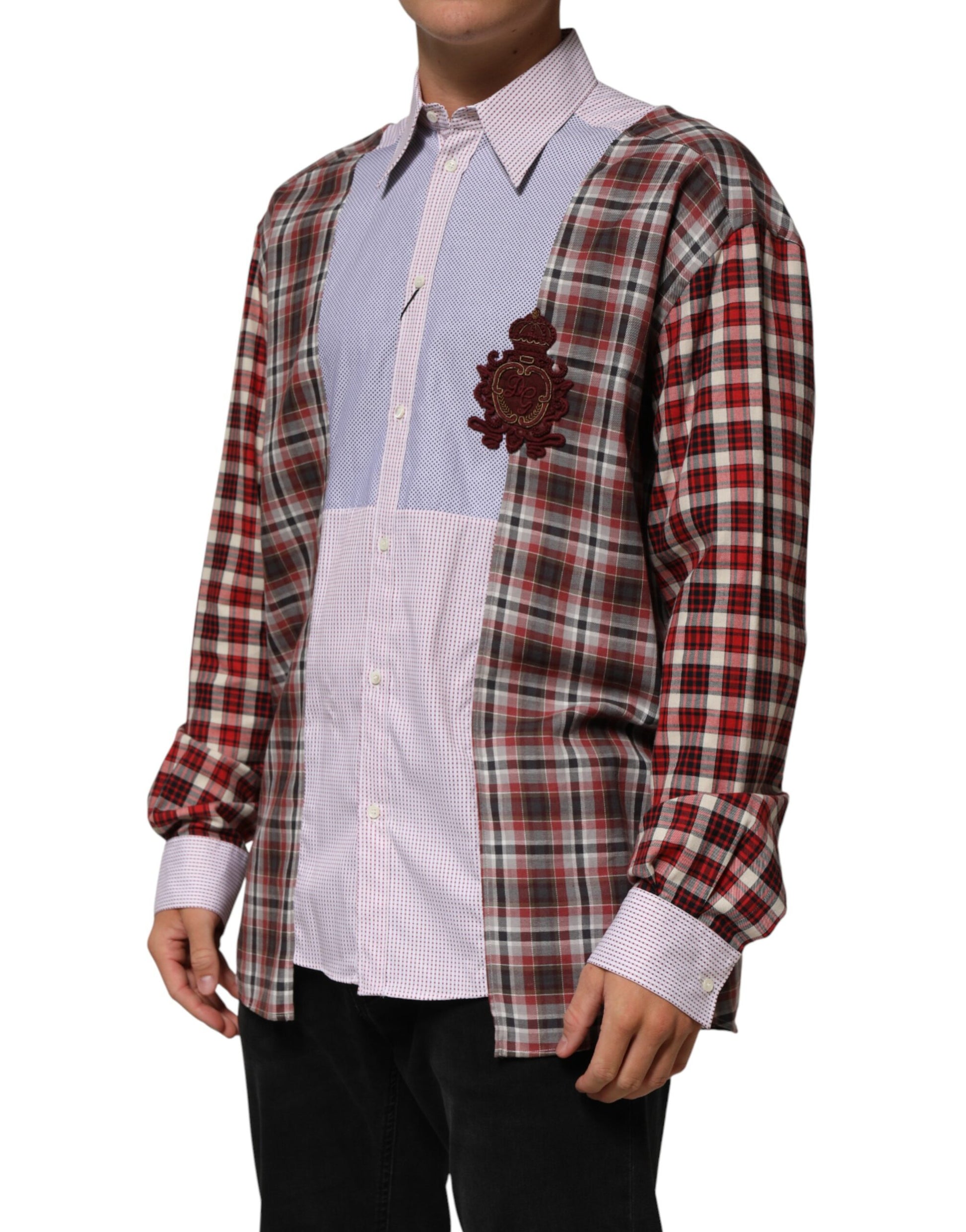 Dolce & Gabbana Multicolor Dress Shirt for Men detail view