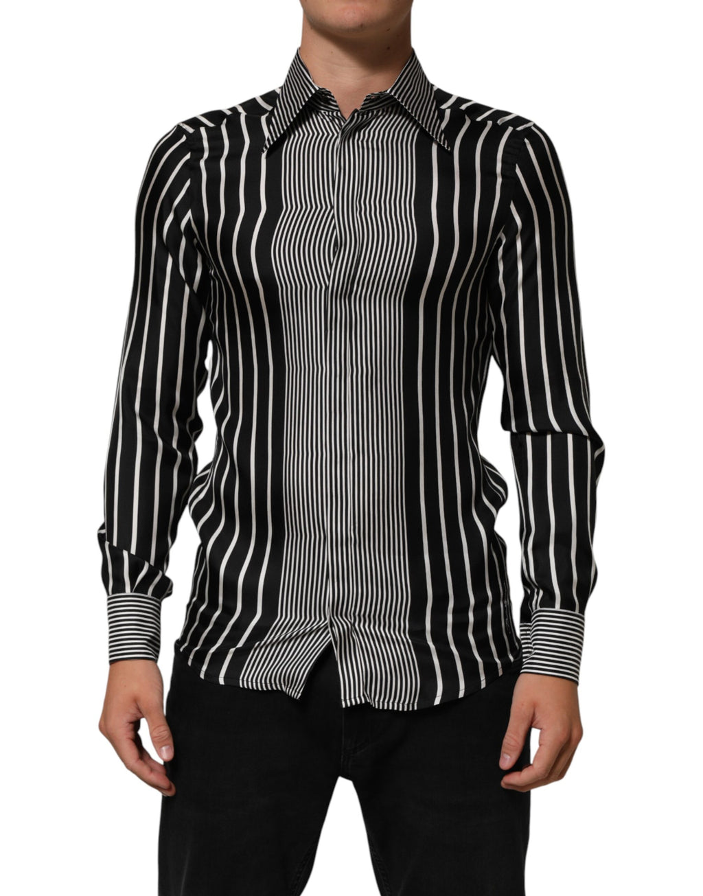 Dolce & Gabbana Black Dress Shirt for Men