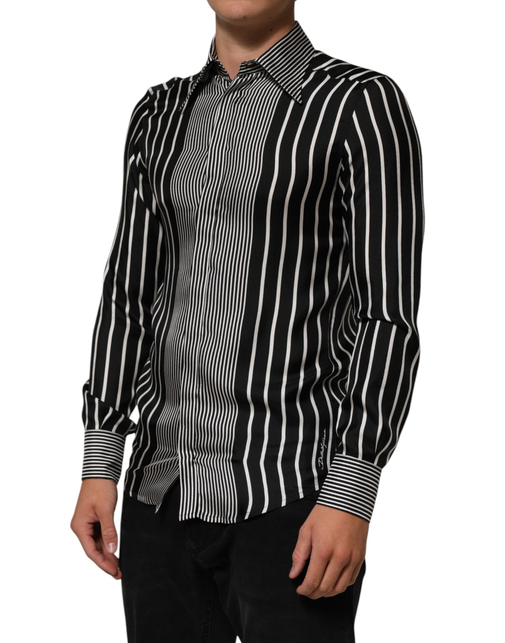 Dolce & Gabbana Black Dress Shirt for Men detail view