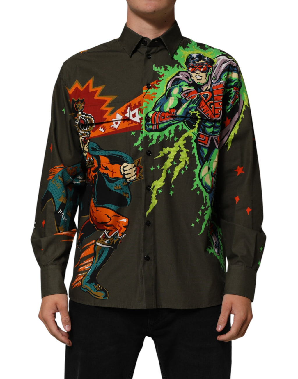 Dolce & Gabbana Brown Dress Shirt for Men alternate view