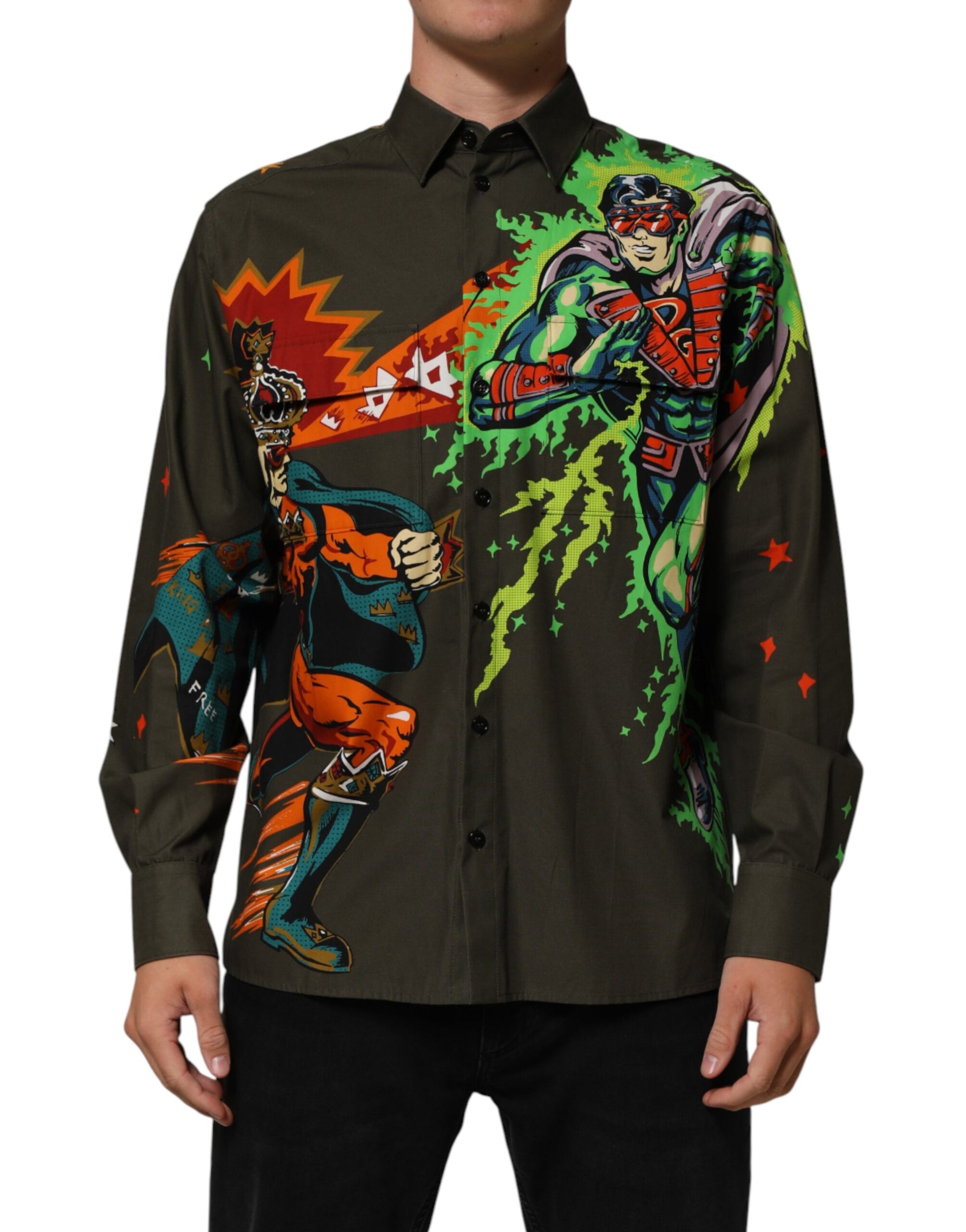 Dolce & Gabbana Brown Dress Shirt for Men alternate view