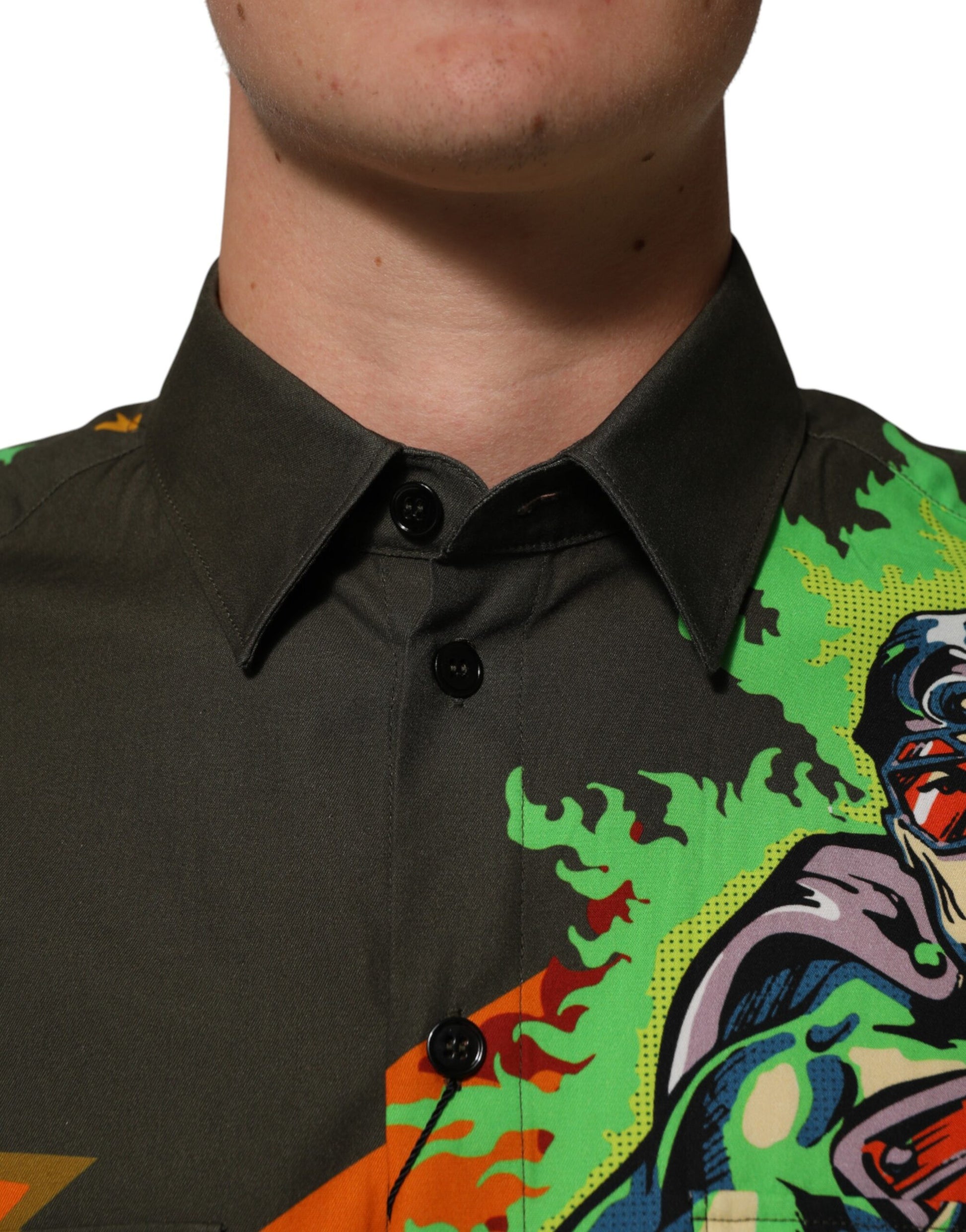Dolce & Gabbana Brown Dress Shirt for Men additional view