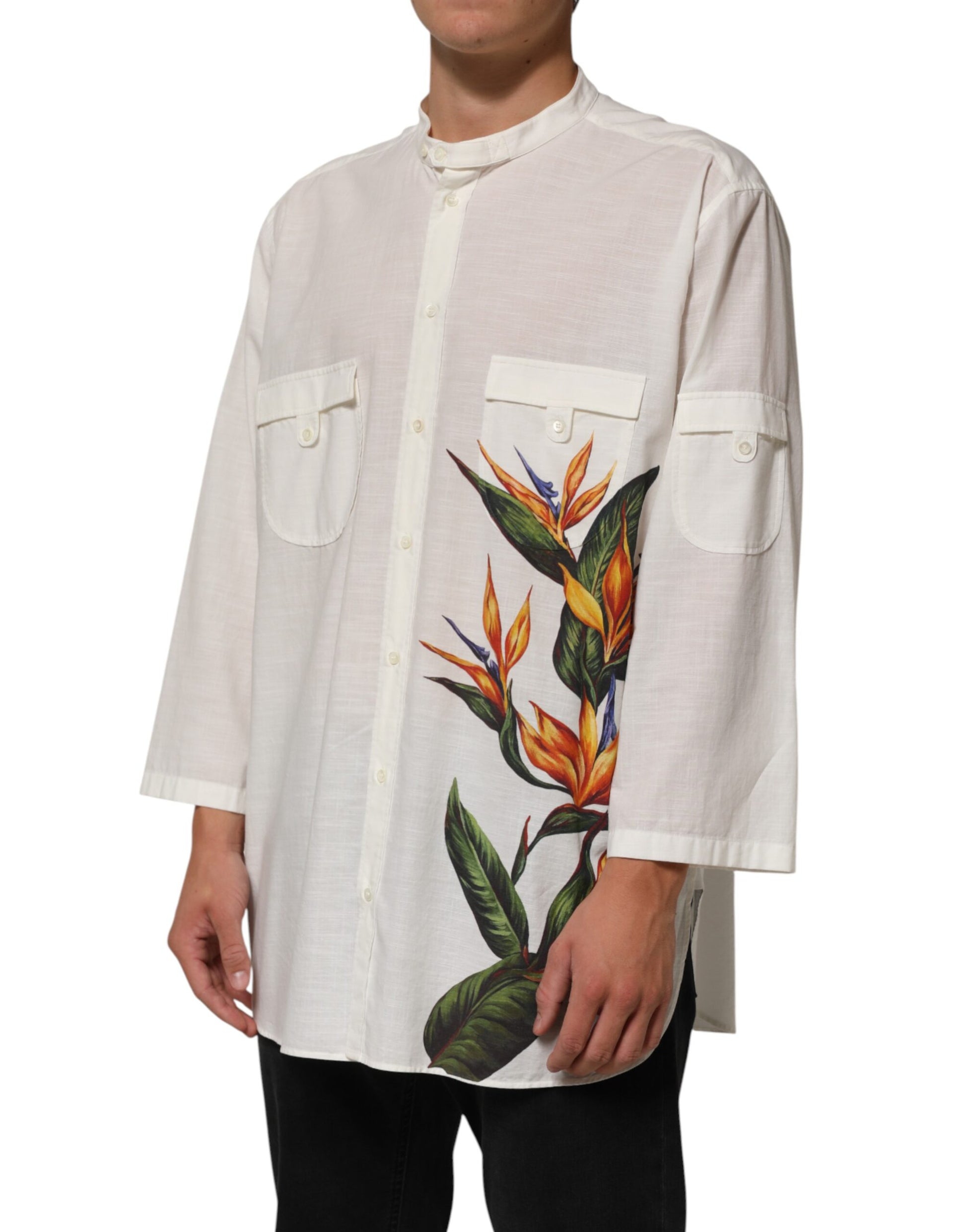 Dolce & Gabbana White Dress Shirt for Men detail view