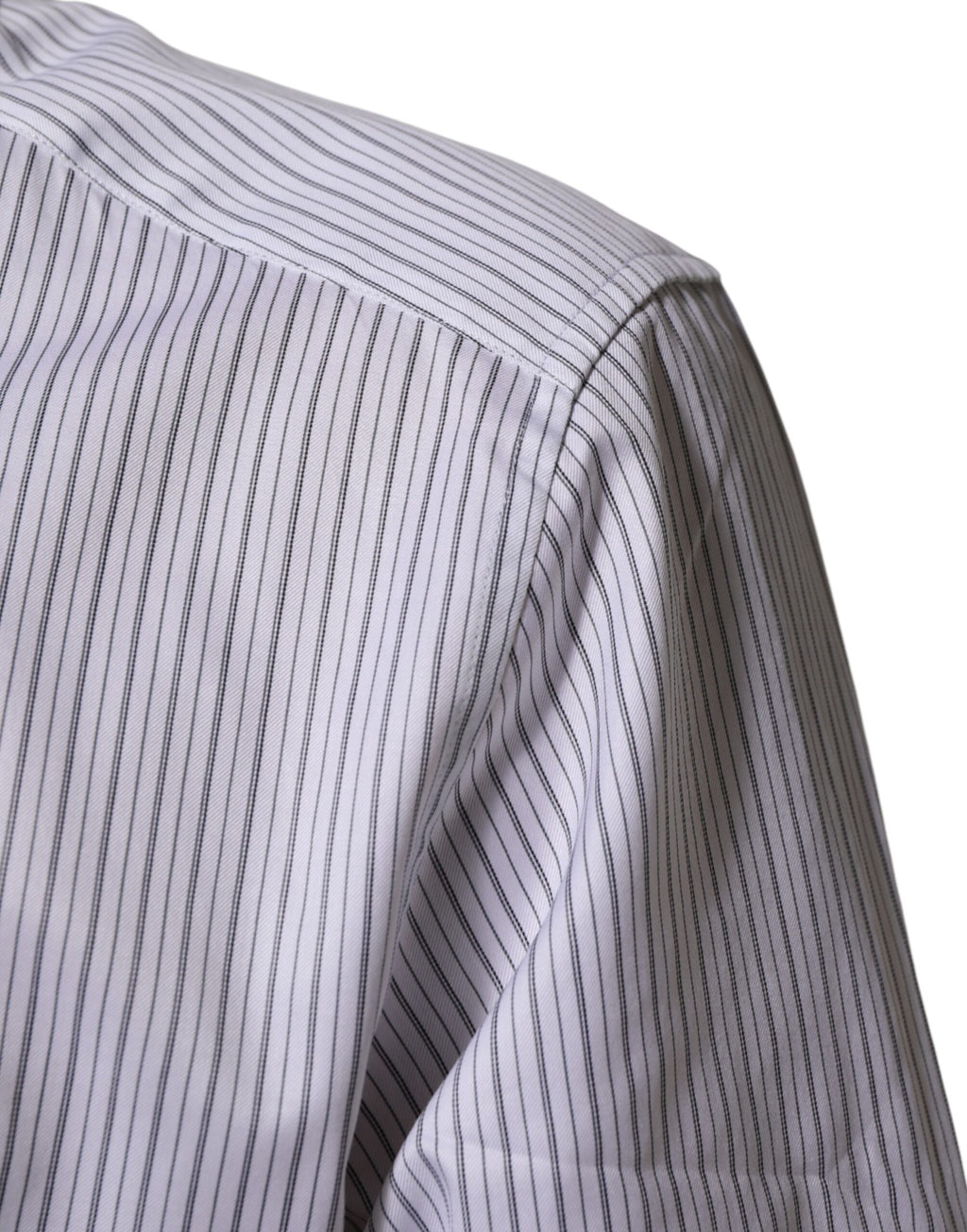 Chemise Habillée Dolce & Gabbana Rayures Blanches Manches Longues DORÉE