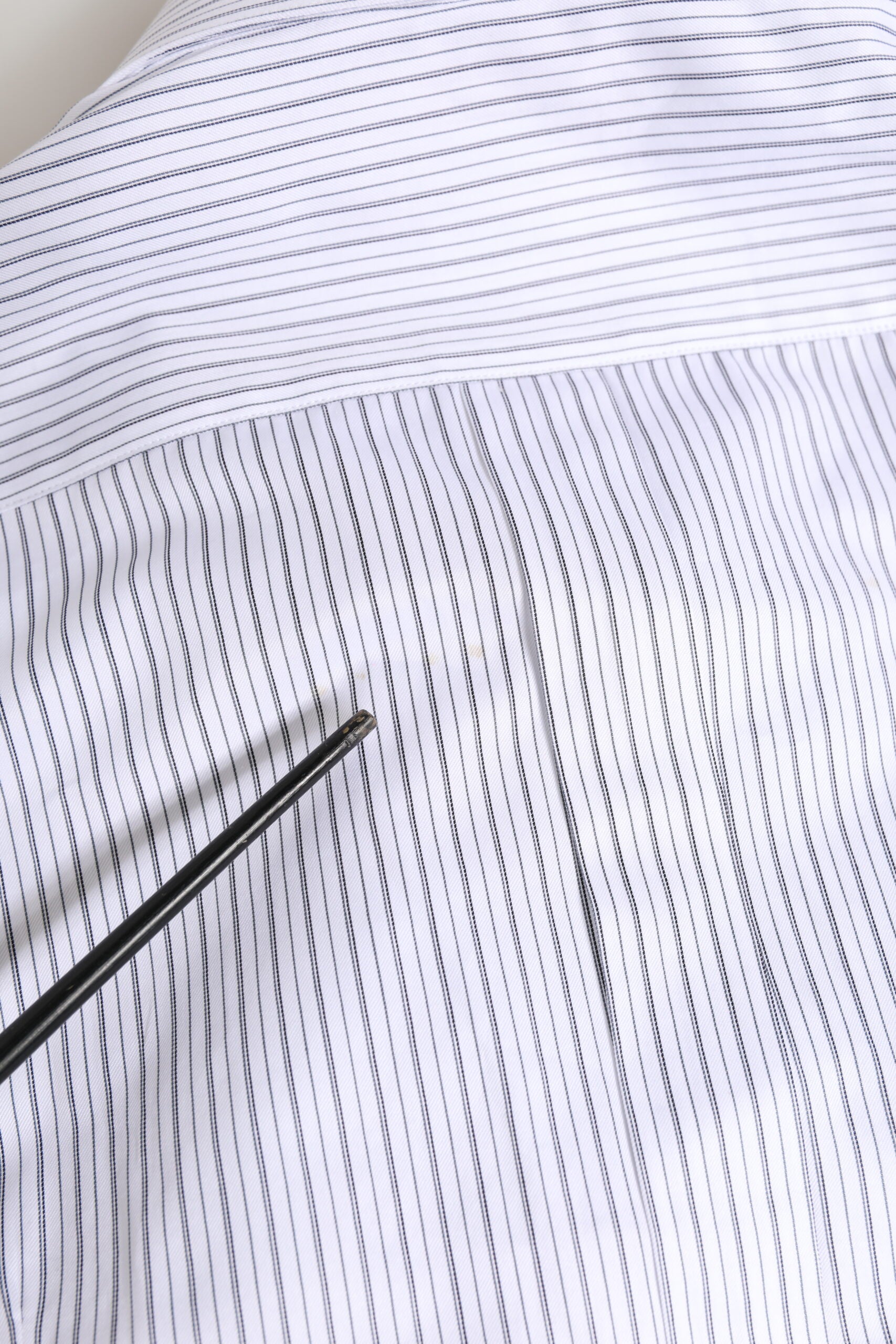 Chemise Habillée Dolce & Gabbana Rayures Blanches Manches Longues DORÉE