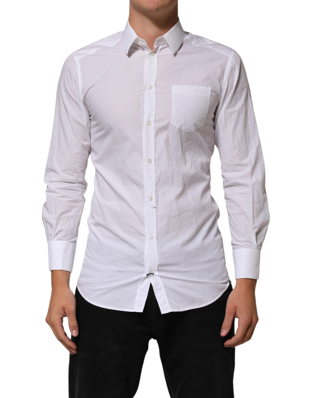 Dolce & Gabbana White Dress Shirt for Men