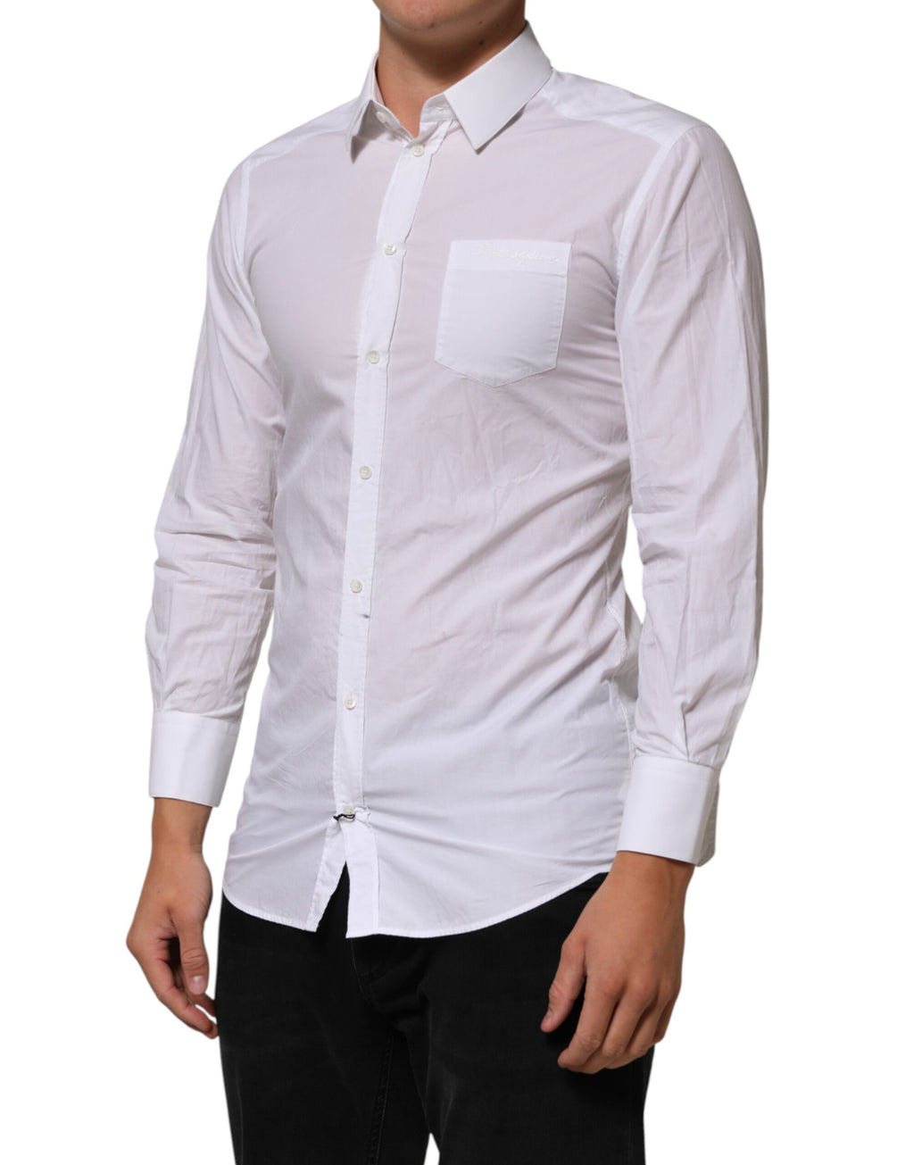 Dolce & Gabbana White Dress Shirt for Men detail view