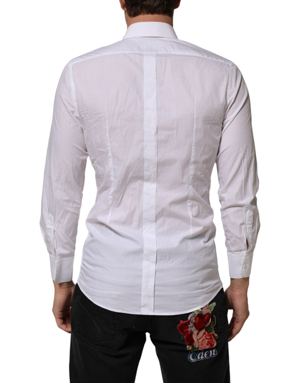 Dolce & Gabbana White Dress Shirt for Men side view