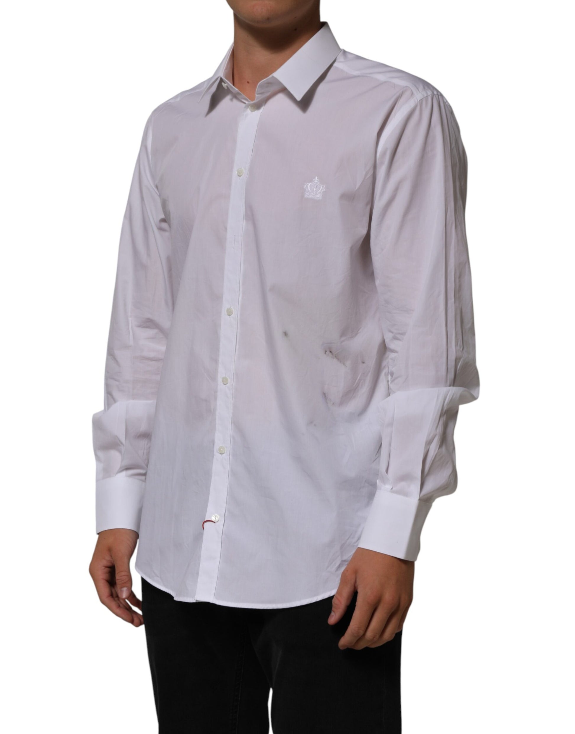 Dolce & Gabbana White Dress Shirt for Men detail view