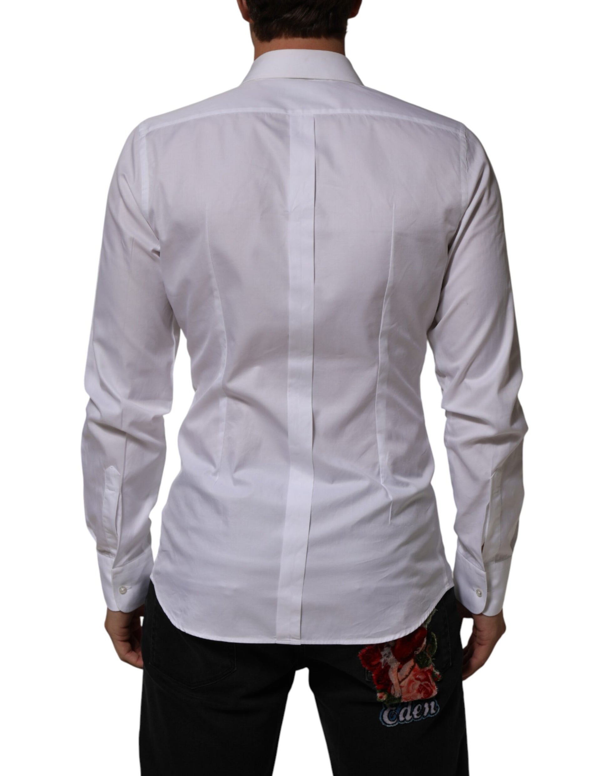 Dolce & Gabbana White Dress Shirt for Men side view