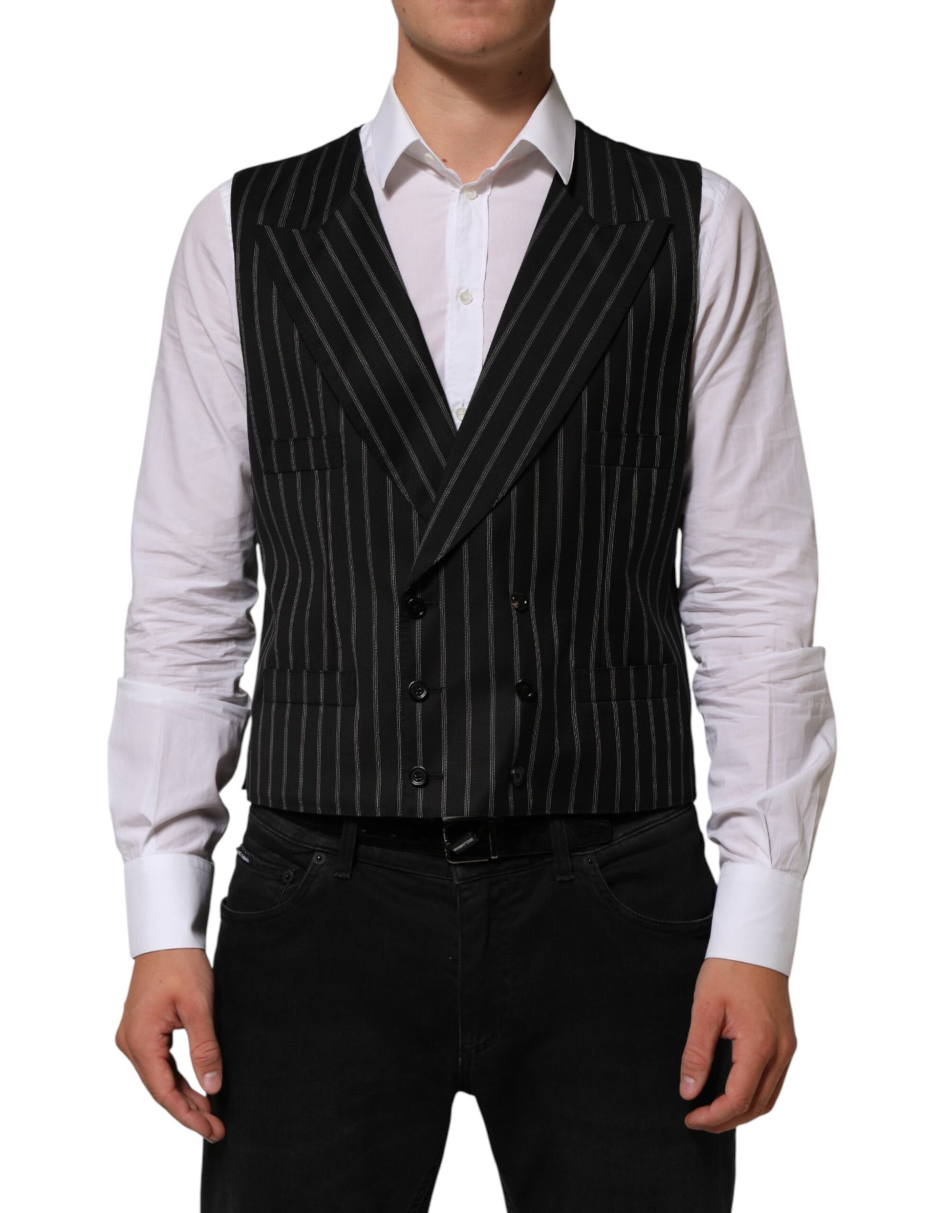 Dolce & Gabbana Black Waistcoats for Men