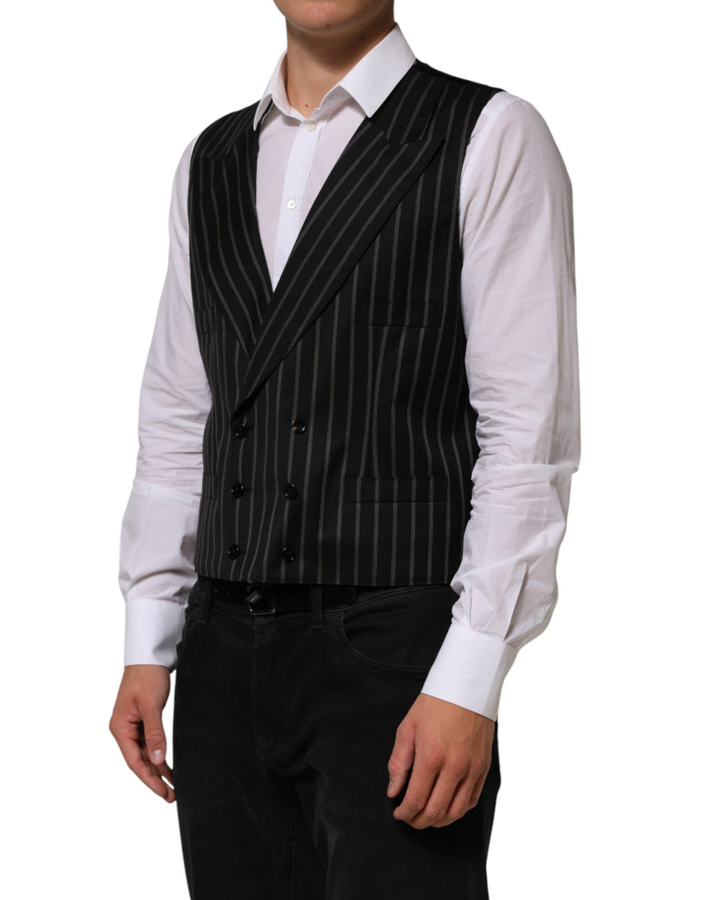 Dolce & Gabbana Black Waistcoats for Men detail view