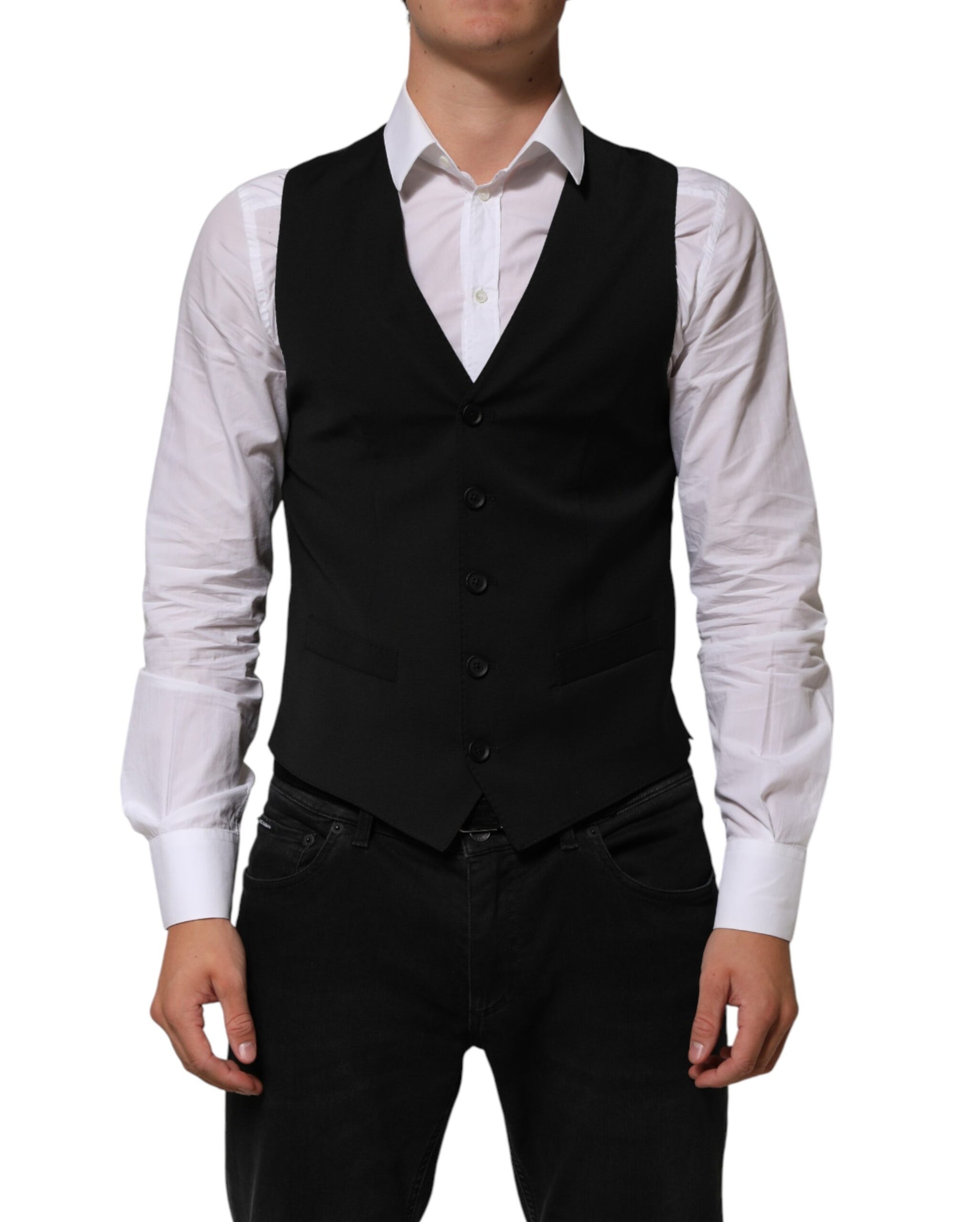 Dolce & Gabbana Black Waistcoats for Men