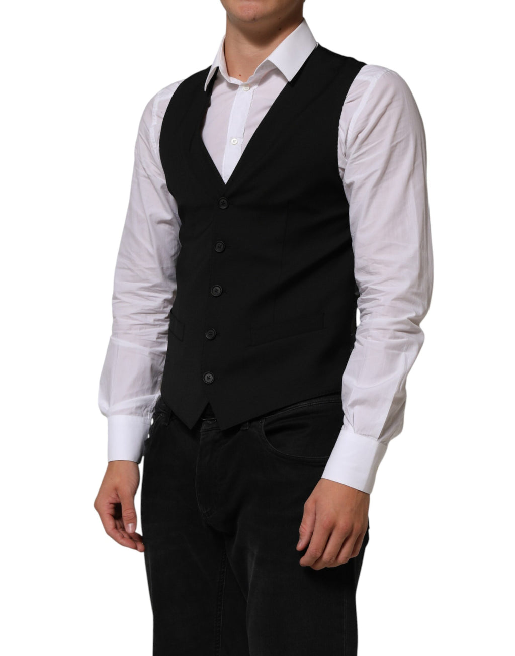 Dolce & Gabbana Black Waistcoats for Men detail view