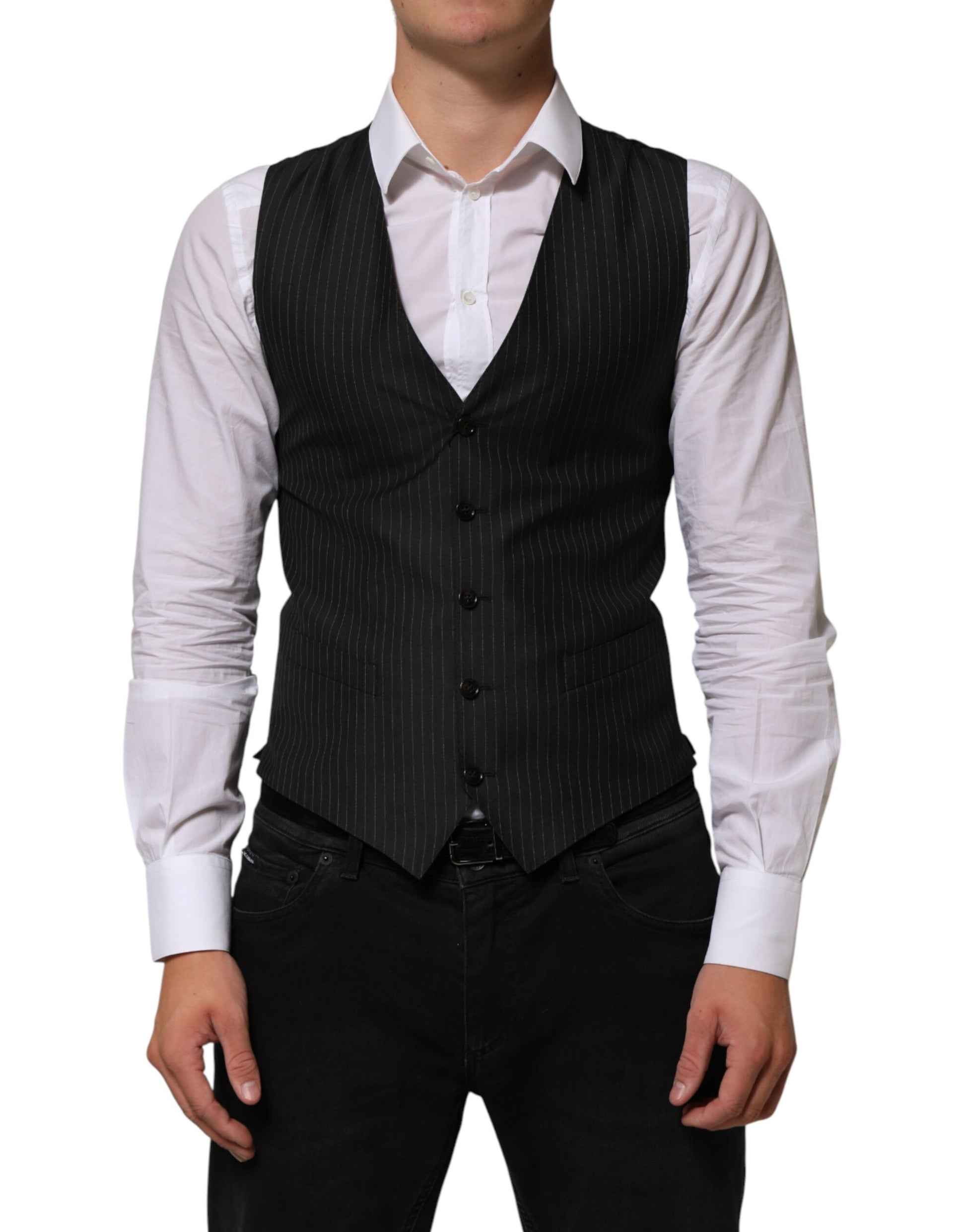 Dolce & Gabbana Black Waistcoats for Men