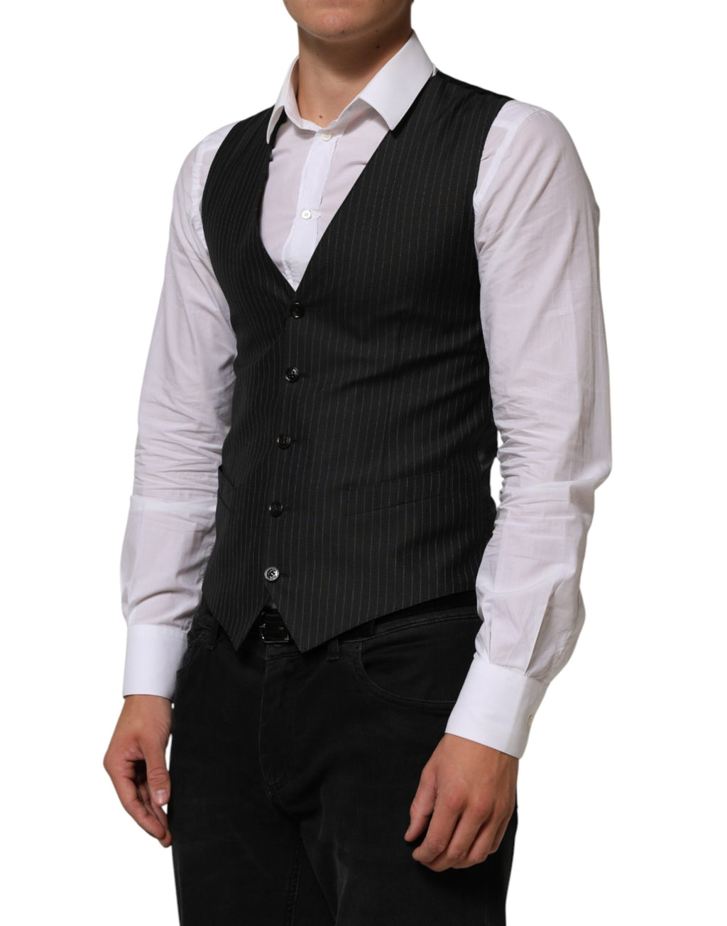 Dolce & Gabbana Black Waistcoats for Men detail view