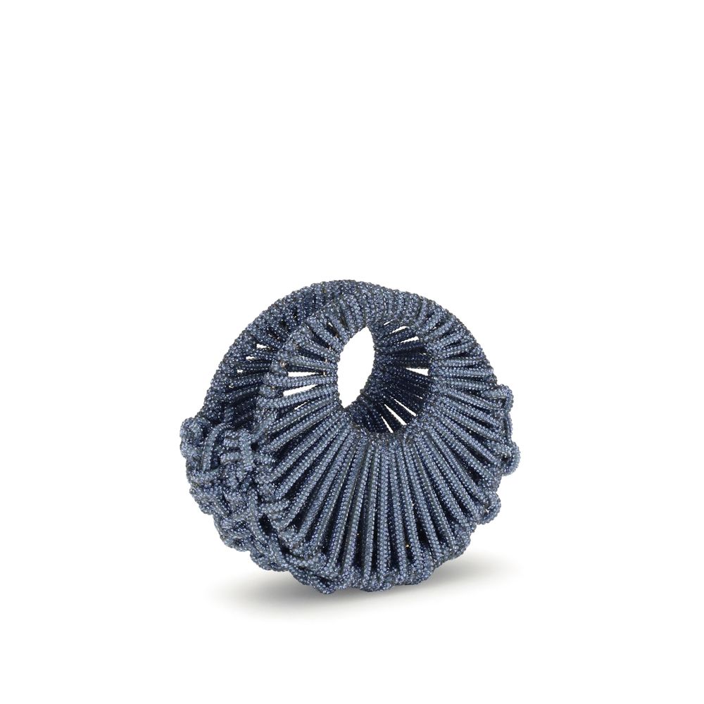 HIBOURAMA Blue Resin Handbag