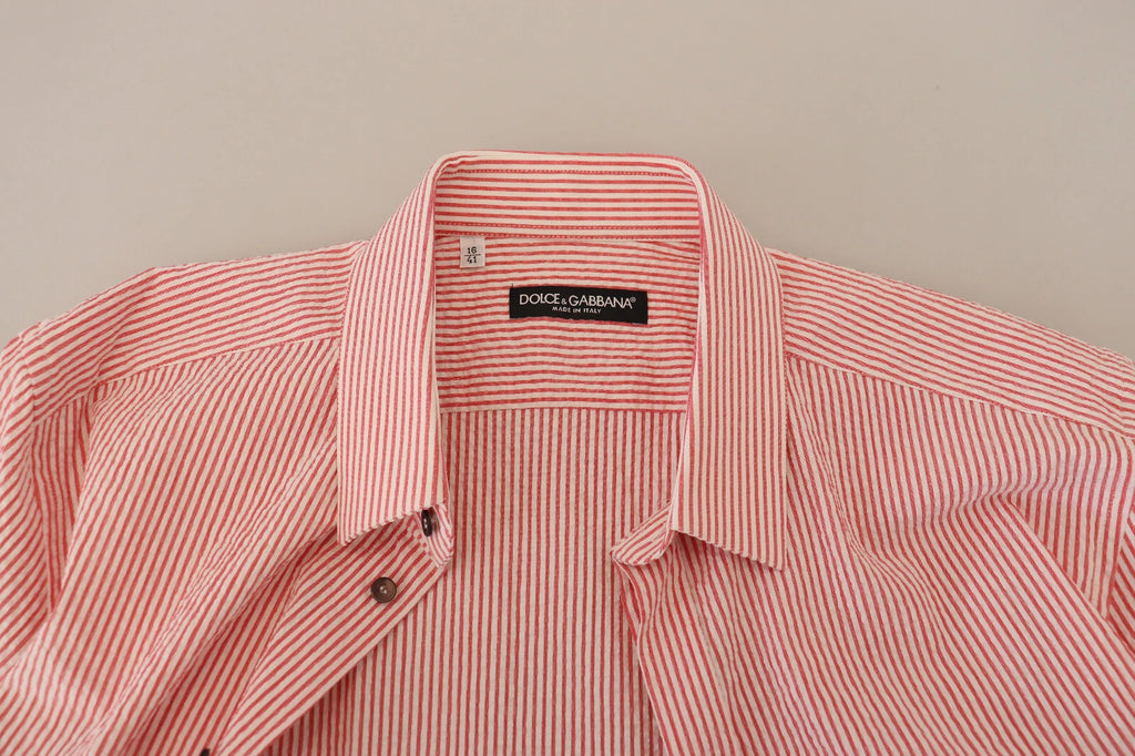 Dolce & Gabbana Red Short-Sleeve Shirt for Men additional view