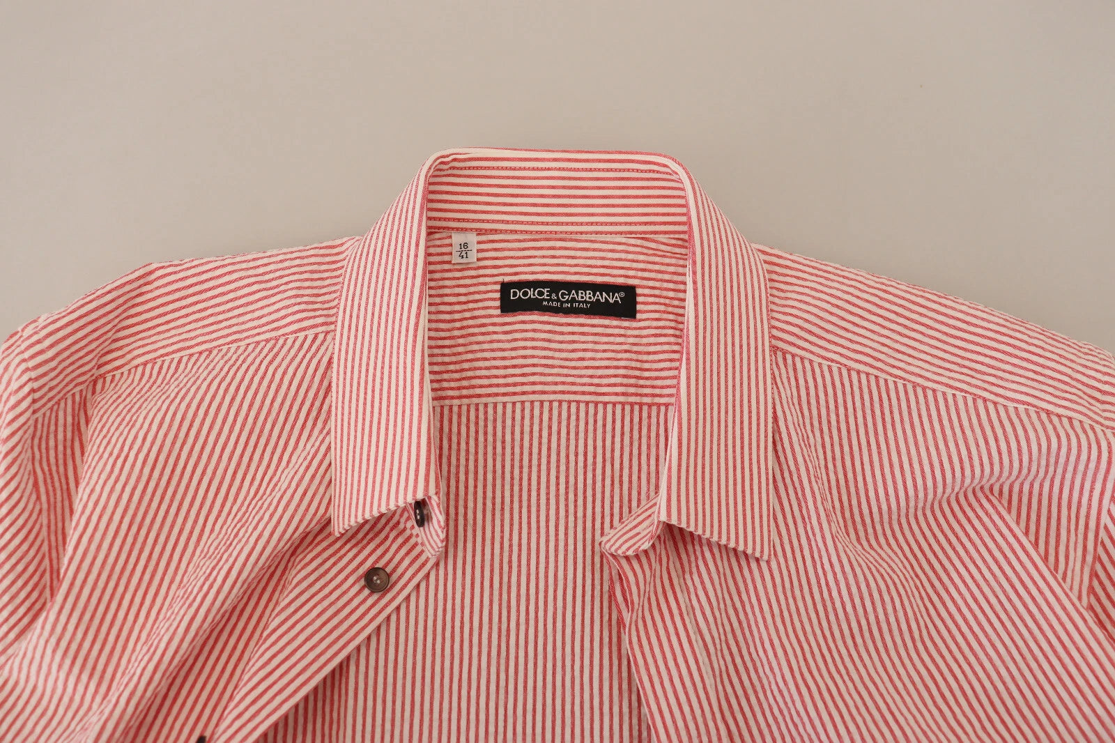 Dolce & Gabbana Red Short-Sleeve Shirt for Men additional view