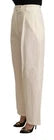 Pantalon droit femme taille haute en coton écru Jucca