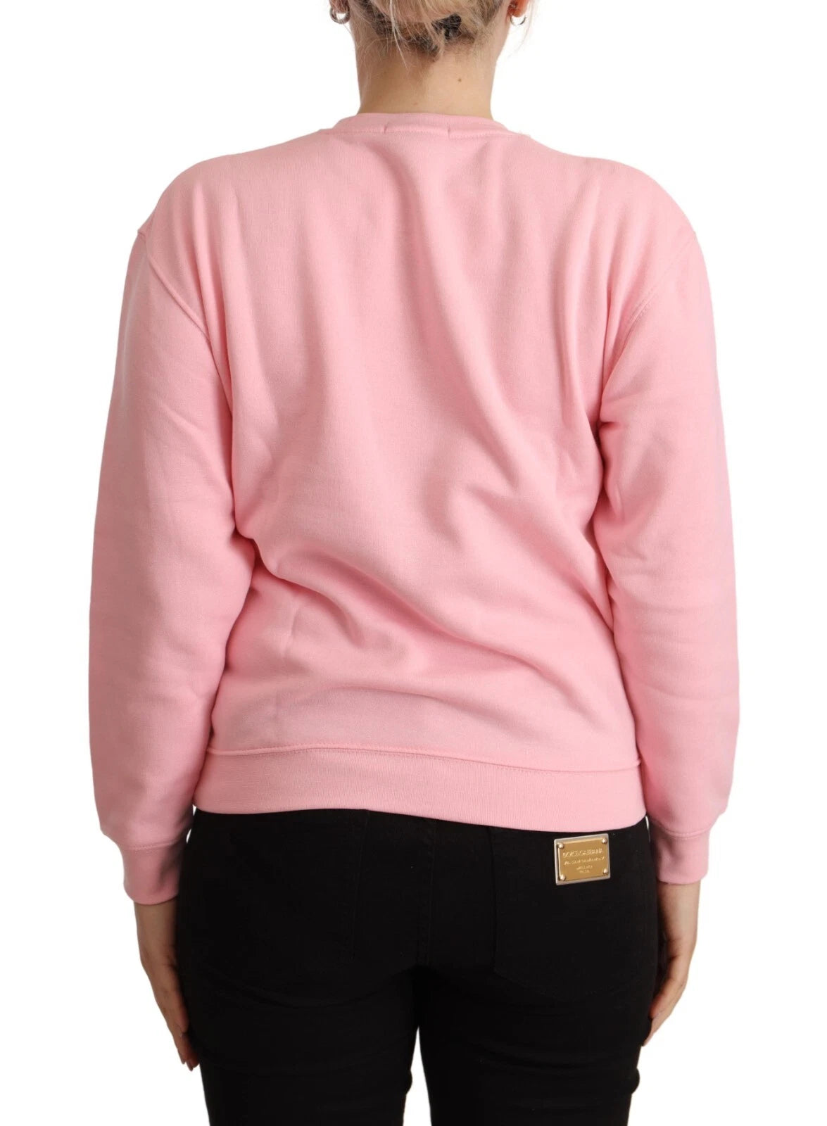 Pull à manches longues imprimé rose Philippe Model
