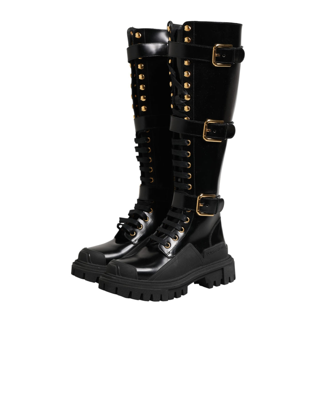 Dolce & Gabbana Black Lace Up Boots for Women additional view