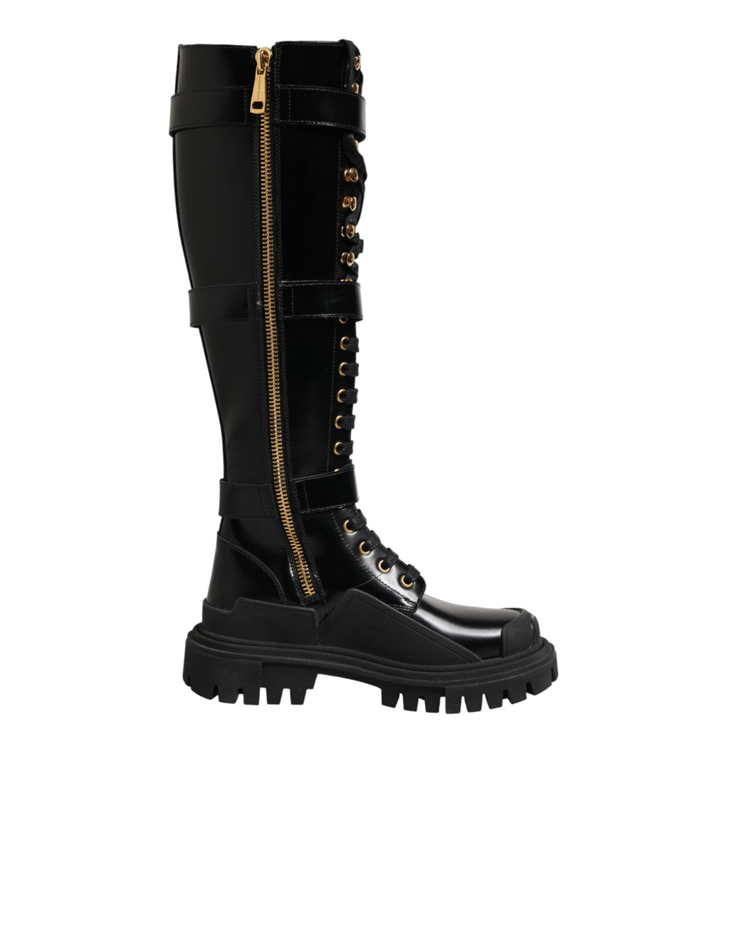 Dolce & Gabbana Black Lace Up Boots for Women alternate view