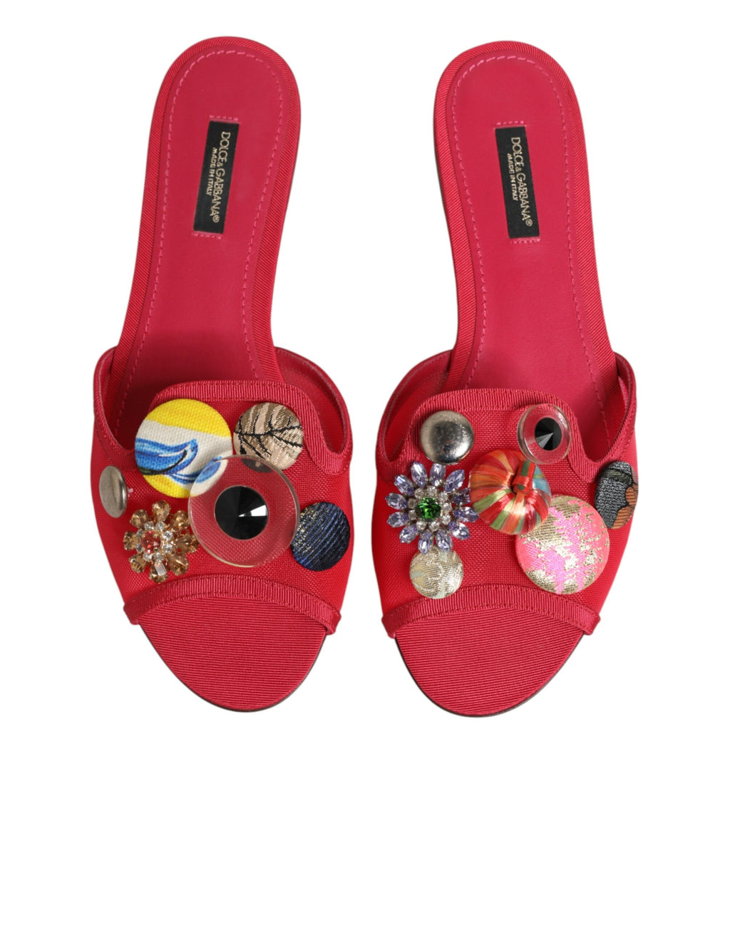 Dolce & Gabbana Red Flat for Women side view