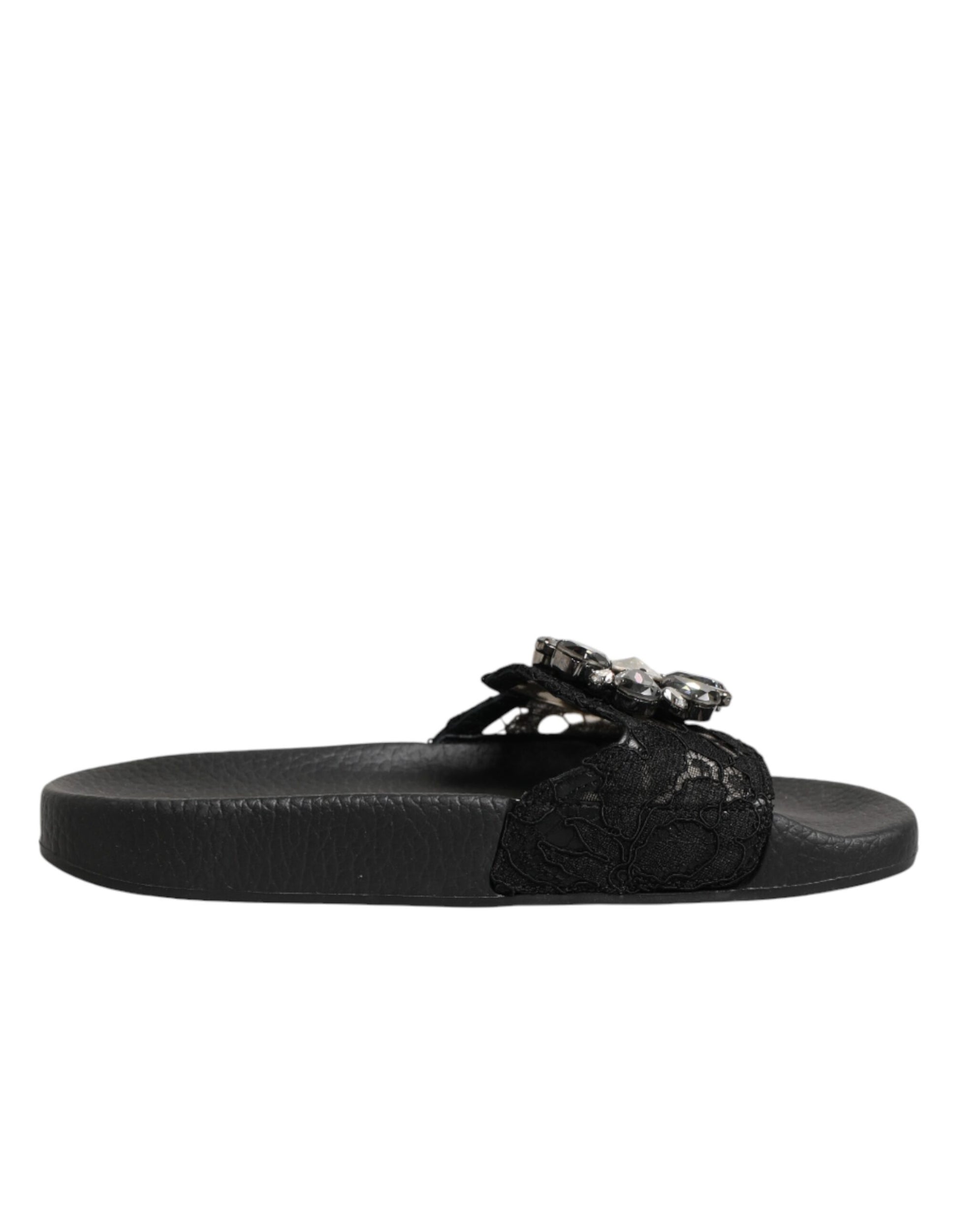 Dolce & Gabbana Black Slides for Women alternate view