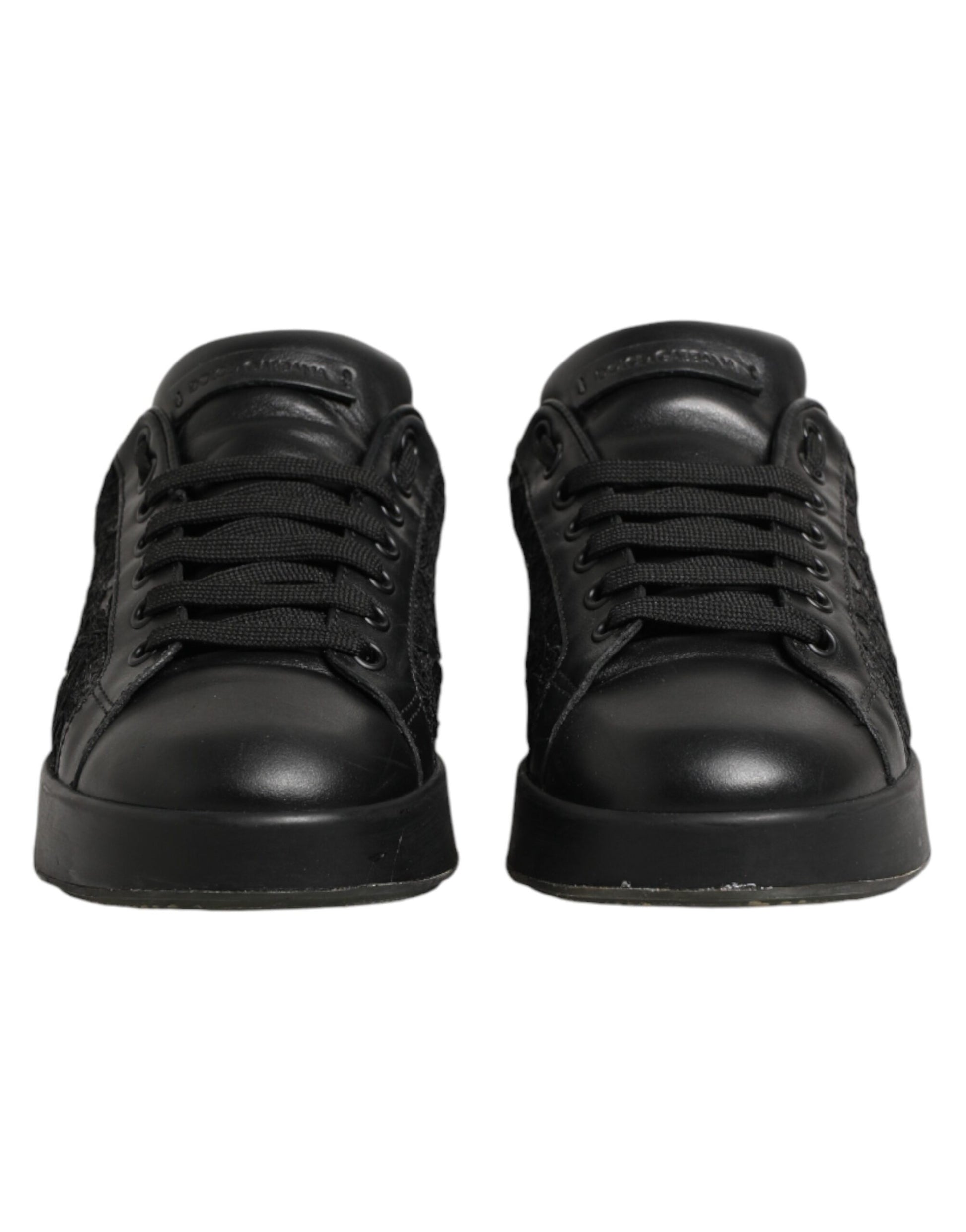 Dolce & Gabbana Black Low Top Sneakers for Women detail view