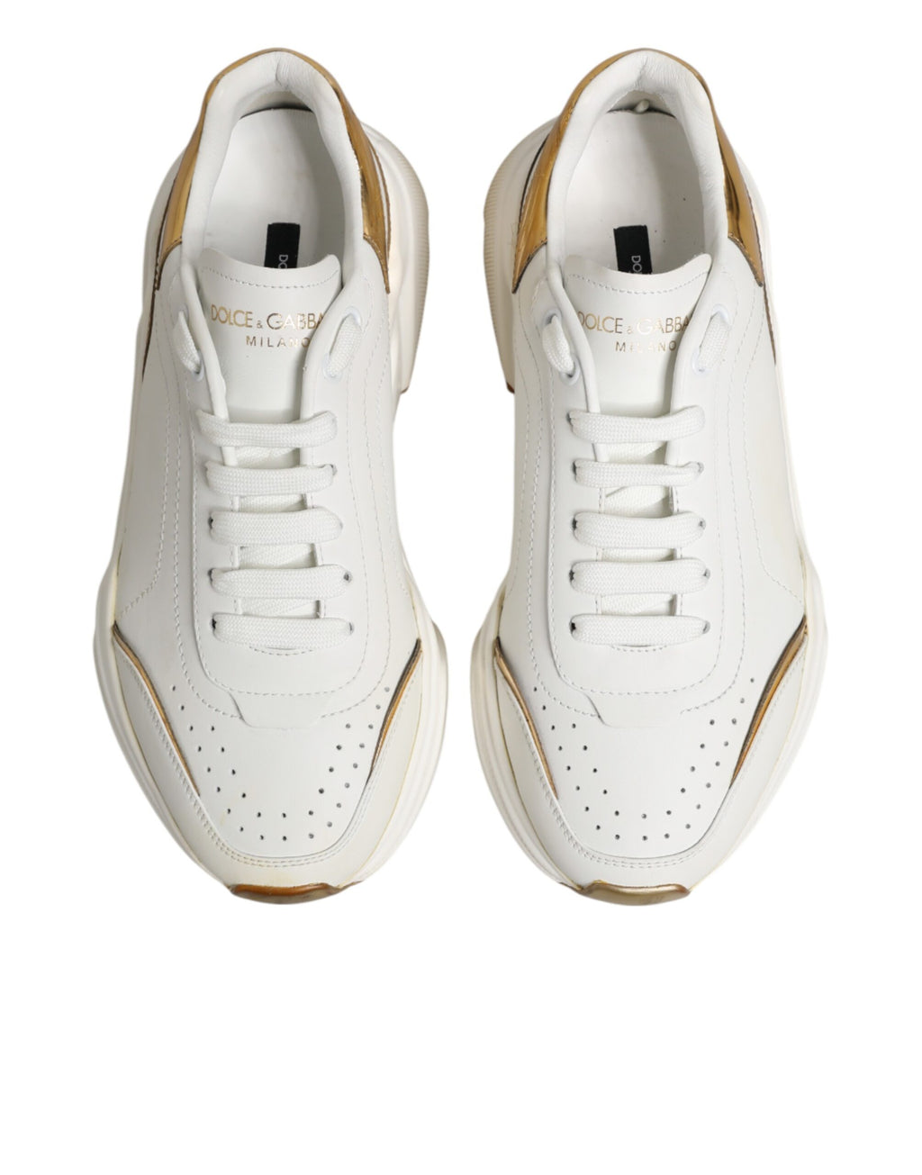 Dolce & Gabbana White Chunky Sneakers for Women side view
