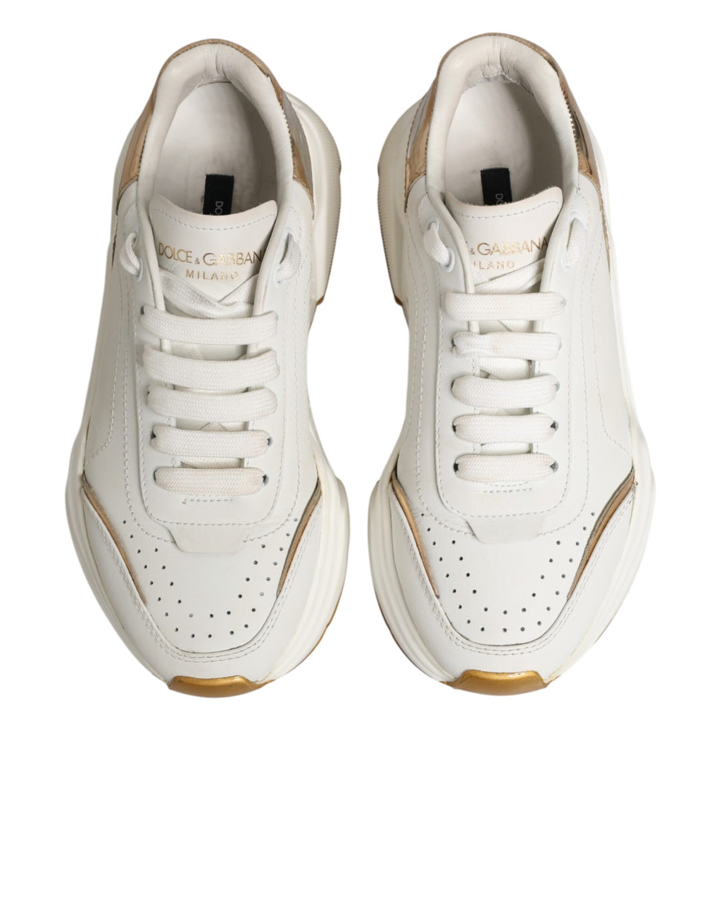 Dolce & Gabbana White Chunky Sneakers for Women side view