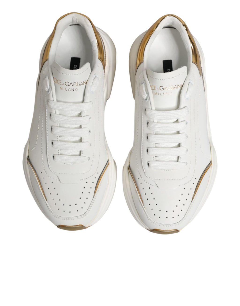 Dolce & Gabbana White Chunky Sneakers for Women side view