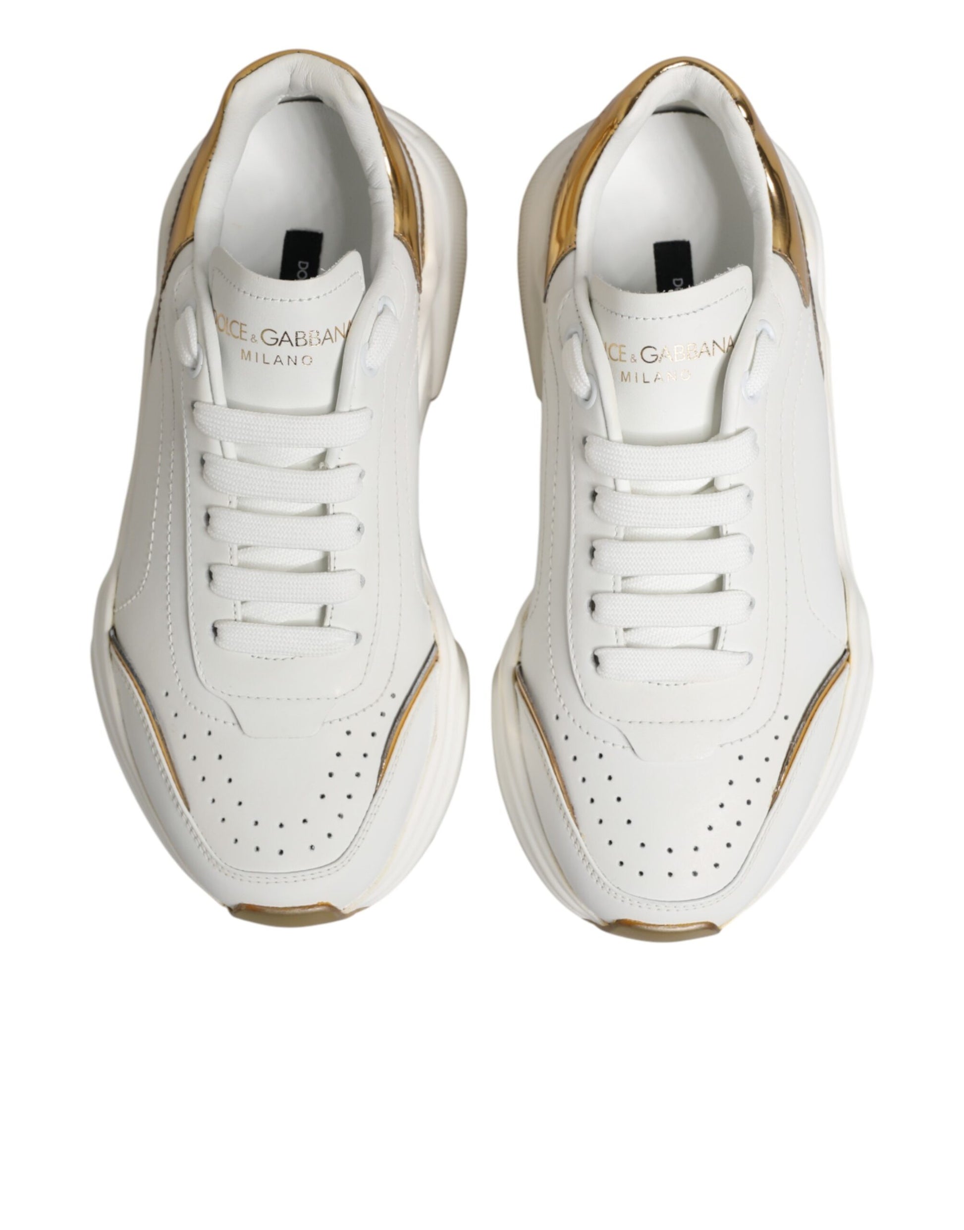 Dolce & Gabbana White Chunky Sneakers for Women side view