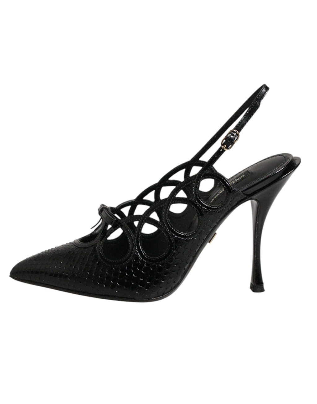Chaussures à talon slingback en cuir Dolce & Gabbana