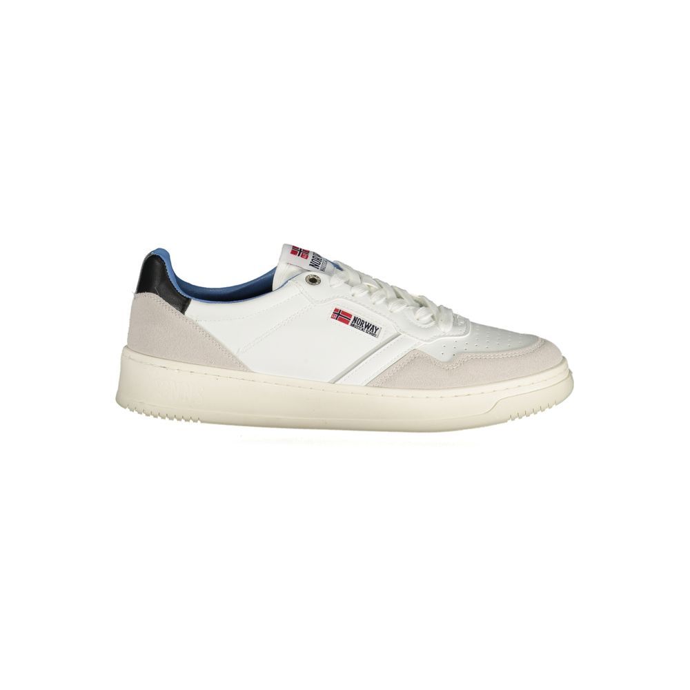 Norvège 1963 Baskets Homme en Polyuréthane Bianco