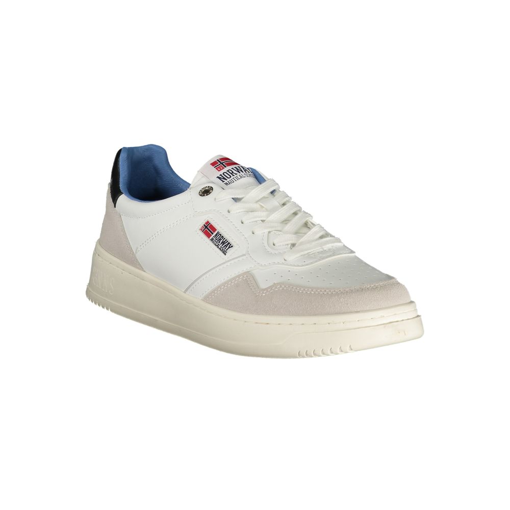 Norvège 1963 Baskets Homme en Polyuréthane Bianco