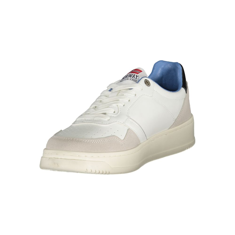 Norvège 1963 Baskets Homme en Polyuréthane Bianco