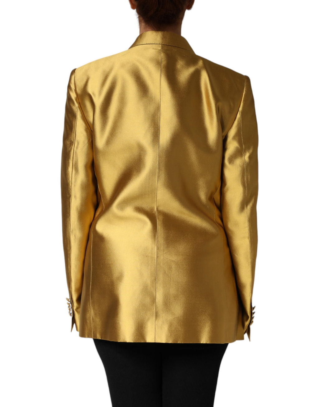 Dolce & Gabbana Gold Blazer for Women side view