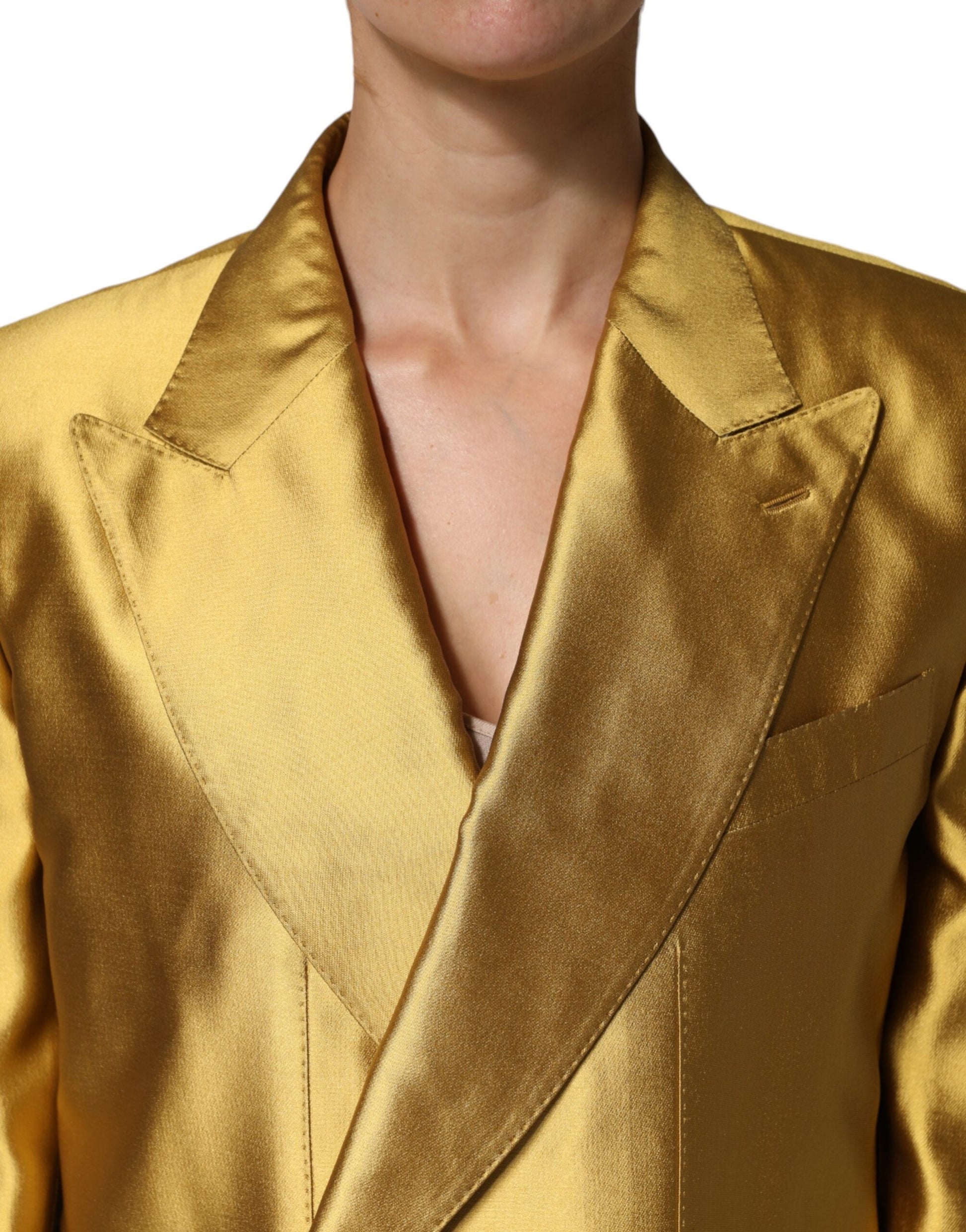 Dolce & Gabbana Gold Blazer for Women additional view